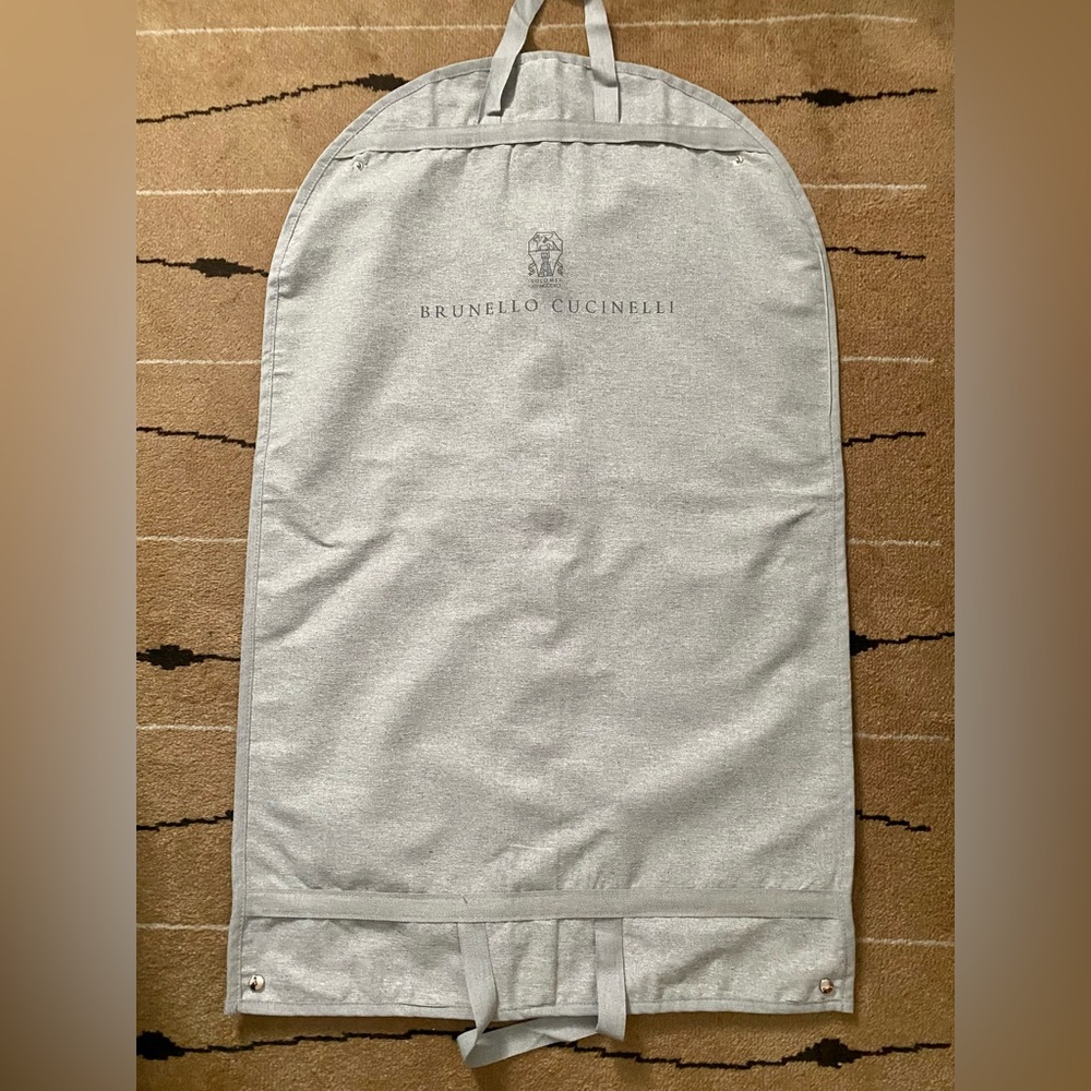 Brunello Cucinelli gray garment bag